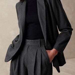 Banana Republic Flannel suiting Blazer